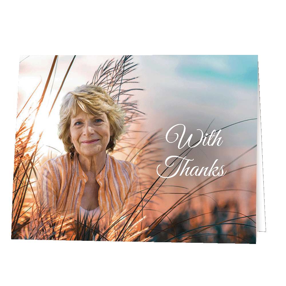 Acknowledgment Cards & Envelopes with Custom Photo