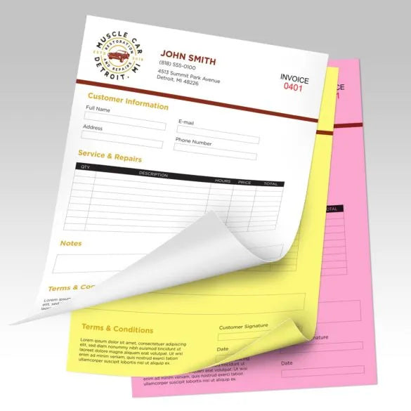 NCR Forms- 3-part